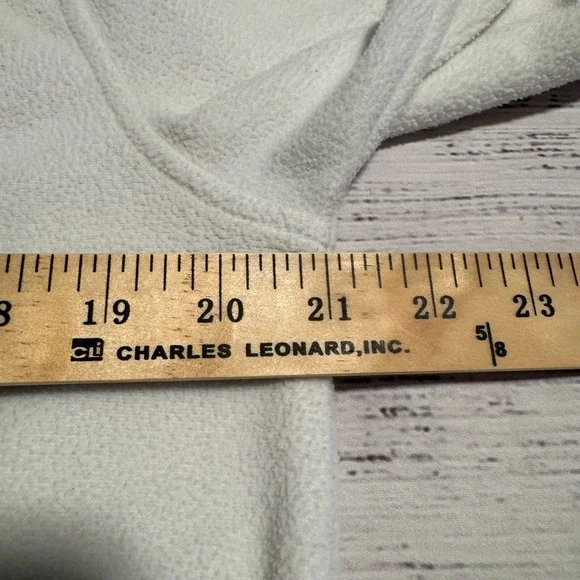 Lauren Ralph Lauren Terry Cloth Robe Short Pockets RLL Logo White Women's Medium - Picture 8 of 12